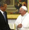 <p>O Papa Francisco recebeu, pela 1 vez, o presidente americano Barack Obama, nesta quinta-feira, 27 de março, no Vaticano</p>  Foto: Reuters