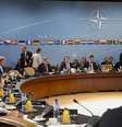 <p>Reunião da comissão Otan-Ucrânia, na sede da Organização do Tratado do Atlântico Norte, em Bruxelas, na Bélgica, nesta terça-feira, 1 de abril</p>  Foto: Jacquelyn Martin / Reuters