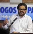 <p>L&iacute;der da equipe de negocia&ccedil;&atilde;o das Farc, Ivan Marquez, participa de retomada de negocia&ccedil;&otilde;es de paz com o governo colombiano, no Pal&aacute;cio de Conven&ccedil;&otilde;es, em Havana, Cuba</p>  Foto: EFE