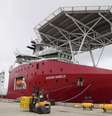 Navio australiano Ocean Shield que será base do equipamento de busca submarina pela caixa-preta do avião da Malásia  Foto: AP
