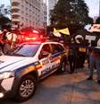 <p>Grupo protestou contra o aumento das passagens</p>  Foto: Luiz Costa / Hoje em Dia / Futura Press