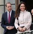<p>Ao lado do príncipe William, Kate Middleton usa o casaco em evento da realeza britânica</p>  Foto: Getty Images 