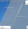 Mapa mostra os pontos onde os sinais foram detectados  Foto: Amsa / Divulgação