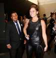 <p>Giovanna Antonelli se destacou com peças de couro </p>  Foto: Felipe Assumpção / AgNews
