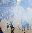 Explosões na maratona de Boston  Foto: Getty Images 