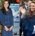 <p>Em viagem à Nova Zelândia, Kate Middleton surgiu na útlima terça-feira (15) com um tailleur em tom de azul, que já havia sido utilizado no ano de 2012</p>  Foto: AP / Getty Images 