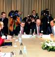 <p>Representantes da União Europeia, Estados Unidos e Rússia estão reunidos em Genebra para discutir a crise na Ucrânia</p>  Foto: Reuters