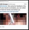 A imagem foi apagada pela US Airways, mas foi amplamente compartilhada por outros usuários  Foto: Reprodução