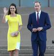 <p>Em um dia de compromissos na Austrália, na semana passada, Kate voltou a exibir os famosos sapatos</p>  Foto: Getty Images 