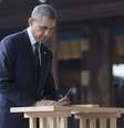 <p>Presidente Barack Obama durante visita a Tóquio, Japão, nesta quinta-feira, 24 de abril</p>  Foto: AP