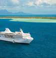 Construído em 1997 sob medida para cruzar as águas rasas do Pacífico Sul, o Paul Gauguin é o navio de luxo com capacidade para 332 passageiros  Foto: Paul Gauguin Cruises/Divulgação