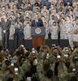 Barack Obama discursou para as tropas americanas na Coreia do Sul  Foto: Reuters