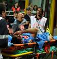 Atacante argentino se lesionou no fim do segundo tempo  Foto: Getty Images 
