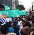 Cerca de 3 mil pessoas participaram da Marcha da Maconha em São Paulo  Foto: Renato S. Cerqueira / Futura Press
