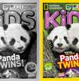 Réplica de capa da National Geographic Kids (à esquerda) é impossível de ver a olho nu   Foto: Reprodução/IBM Research
