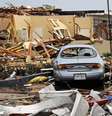 <p>Tornado que passou pelo Mississippi causou destruição generalizada</p>  Foto: AP