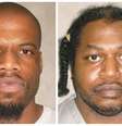 Clayton Lockett (à esq.) morreu de ataque do coração, mais de 30 minutos após receber injeção letal; por isso, a execução de Charles Warner (à dir.) foi adiada  Foto: AP