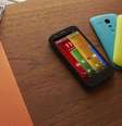 Moto G, smartphone acessível lançado pela Motorola ainda como uma empresa do Google  Foto: Divulgação