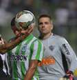 Otamendi lamenta lance em partida na qual Atlético-MG empatou por 1 a 1 com Atlético Nacional e acabou eliminado da Copa Libertadores  Foto: AFP