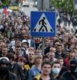 <p>Os manifestantes caminharam até a sede regional da polícia de Odessa e depois marcharam até a Casa dos Sindicatos</p>  Foto: AP
