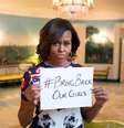 <p>Primeira-dama manifestou sua solidariedade às jovens da Nigéria</p>  Foto: Twitter