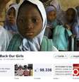 <p>Pessoas de todo o mundo têm participado de campanhas em redes sociais que pedem a libertação das reféns do Boko Haram</p>  Foto: Facebook / Reprodução