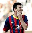 <p>Messi ficou abaixo do esperado nessa temporada</p>  Foto: EFE