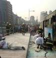 <p>Explosão teria matado uma pessoa e ferido várias</p>  Foto: CCTV / Twitter
