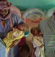 Após cruzar deserto, família teve uma surpresa ao descobrir gravidez com quadrigêmeos  Foto: BBC News Brasil