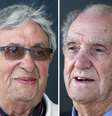 <p>Fotos do ex-paraquedista do exército alemão Johannes Borner e do ex-comandante de elite francês Leon Gautier</p>  Foto: Reuters