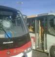 Ônibus foram depredados ainda na garagem durante a greve  Foto: Rio Ônibus / Divulgação