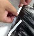 Alongamento com fita não quebra o cabelo e tem rápida colocação   Foto: Divulgação / Pierre Louis Coiffeur