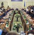 Vista geral da reunião que aconteceu em Kiev nesta quarta-feira entre líderes políticos pelo fim da crise no país  Foto: Reuters