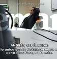 <p>O afilhado político do ex-presidente Álvaro Uribe aparece sentado ao lado de um homem de costas, identificado como Sepúlveda, que lhe fala sobre informação de inteligência militar e "monitoramento de comunicações"</p>  Foto: YouTube/Semana / Reprodução