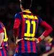 Neymar e Messi lamentam; temporada abaixo do esperado no Barcelona  Foto: Getty Images 
