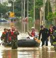 <p>Equipes de resgate enfrentam dificuldades na Sérvia </p>  Foto: BBC News Brasil