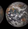 <p>Um mosaico de 3,2 gigapixel com zoom mostra as dezenas de milhares de imagens selecionadas dispostas na forma como a Terra aparecia ao sat&eacute;lite Suomi National Polar no Dia da Terra</p>  Foto: Reuters