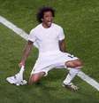 O brasileiro Marcelo entrou na partida no segundo tempo e fez o terceiro gol do Real Madrid, já na prorrogação  Foto: Reuters