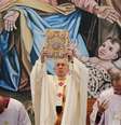 Papa rezou pelas crianças do mundo na Basílica da Natividade  Foto: AP