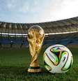 <p>Brazuca terá tons de dourado na grande final da Copa</p>  Foto: Fifa / Divulgação