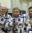 A nave Soyuz TMA-13M chegou à ISS às 21h44 (de Brasília) após decolar da base de Baikonur  Foto: Sergei Ilnitsky / AP