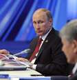 <p>Presidente russo, Vladimir Putin participa de uma reuni&atilde;o da Uni&atilde;o Econ&ocirc;mica da Eur&aacute;sia, em Astana, em 29 de maio</p>  Foto: Reuters