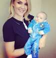 <p>Ana vestiu o filho com o uniforme do Grêmio</p>  Foto: @ahickmann/ Instagram / Reprodução