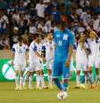 Seleção hondurenha decepcionou em partida contra equipe que sequer se classificou para a Copa  Foto: Getty Images 