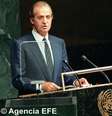 <p>O Rei Juan Carlos discursa durante a 41ª Assembleia da ONU, em 22 de setembro de 1986</p>  Foto: Twitter