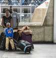 <p>O grupo desembarcou no Terminal Rodovi&aacute;rio da Barra Funda, na zona oeste, em plena greve do metr&ocirc;</p>  Foto: Bruno Santos / Terra