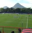 Seleção da Holanda treina neste sábado na Gávea. Técnico Louis Van Gaal despista a respeito de dúvidas, como meio-campista De Guzmán e atacante Van Persie. Treinador descartou responder perguntas em espanhol.  Foto: Marcus Vinícius Pinto / Terra