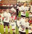 Maxi Rodríguez comemora seu título de campeão argentino com as filhas Alma, mais velha, e Aitana, a caçula  Foto: Reprodução