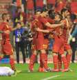 <p>Dries Mertens fez o único gol belga na vitória</p>  Foto: AP