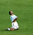 Javier Mascherano aos 20 anos conquistou o ouro olímpico em Atenas  Foto: AP
